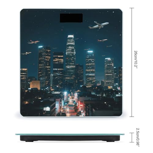 Báscula digital de baño con pantalla LCD y vidrio templado miniatura 2