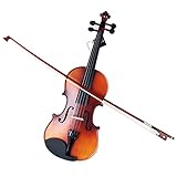 REGALO EXQUISITO PARA PRINCIPIANTES: el violín es un instrumento de cuerda liviano. Con las hermosas y todas las partes necesarias incluidas, es una excelente opción para un regalo o un comienzo de aprendizaje para principiantes.