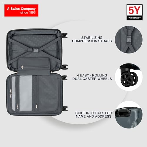 Image of WENGER, Ryon, Hardside Suitcase, Swiss Designed, Travel Luggage Bag for Business & Leisure
