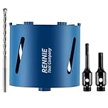 182mm x 150mm Long Diamond Core Drill Bit Set Includes SDS Adapter, Hex Shank Adapter & Centre Drill Bit. To Be Used In Concrete Masonry Brick Block Stone Granite Diamond Drill Bit Core Accessories