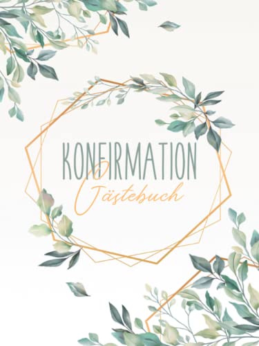 Konfirmation Gästebuch für Mädchen und Jungs: schlichtes Erinnerungsalbum mit Platz für Fotos und gute Wünsche