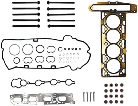 Cylinder Head Gasket Bolt Set Compatible with 2010-2017 Chevy Equinox Malibu GMC Terrain Buick Lacrosse Regal Verano 2.4L 2384cc 145cid L4 DOHC HS26517PT ES72196