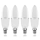 Yiun E14 LED Tageslicht-Glühbirnen, 12W Kerzenlampen im 4er Pack