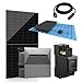Produktbild 2000W Balkonkraftwerk mit Anker Solix Speicher 3,2 kWh  Anker SOLIX 2 E1600 PRO Solarbank All-in-One - Solaranlage inkl. Komplettset - einfache Montage (Montagepaket Stockschraube)