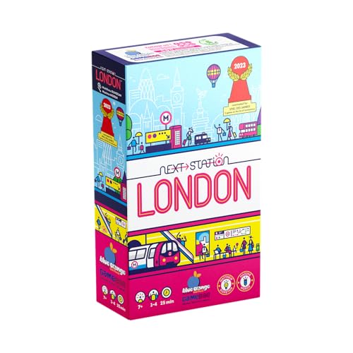 Image of Blue Orange Next Station London Board Game, 1-4 Players, Ages 8+, 25 Min Play Time, 2023 Game of The Year Nominee