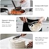 Set de utensilios de cocina de silicona Coukre, resistentes al calor, 14 piezas | Apto para lavavajillas, silicona de grado alimenticio, libre de BPA, espátulas, cucharas y volteador, seguro para utensilios antiadherentes, negro puro 8