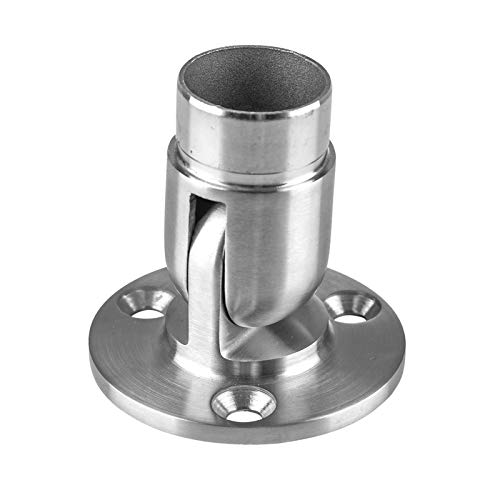 Gelenk mit Flansch 0° - 90° Gelenkstück Edelstahl V4A geschliffen K240 Ø 42,4 x 2,0 mm