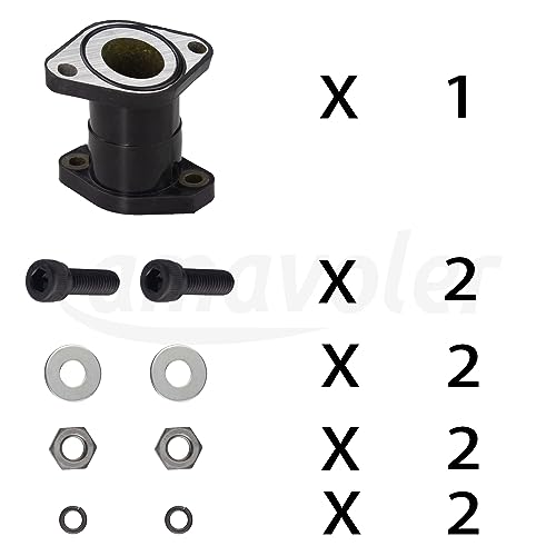 image for Amavoler Carburetor Intake Manifold Boot with Screw Kit Aftermarket Re