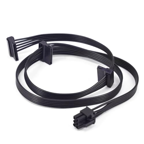 Cable de alimentación PCIe 6Pin a IDE SATA para minería miniatura 6