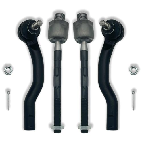 Koxot 4pcs Front Inner & Outer Tie Rod Ends Kit Fit for Ford Edge 2007 2008 2009 2010 2011 2012 2013 2014 Fit for MKX 2007 2008 2009 2010 2011 2012 2013 2014 2015 | ES800473 ES800474 EV800576