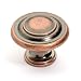 Dynasty Hardware K-81295-AC-10PK 3-Ring Cabinet Hardware Knob, Antique Copper, 10-Pack