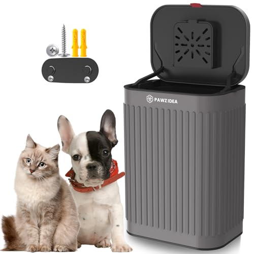Consejos para Comprar Cubos de basura para exterior - 5 favoritos. 46 PAWZIDEA Cubo de Basura para Heces de Perro Montado en Pared Exterior Control de Olor, 0.795 Litros Cubo Pequeño para Heces de Perro al Aire Libre con Tapa Sin Olor, Colgar en...