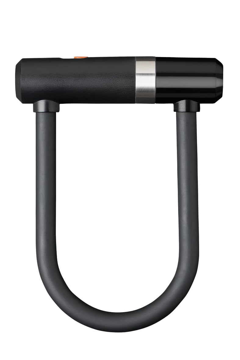 AXA Newton 150 Bügelschloss – Länge 15 cm – mit Schlaufenkabel – Kabellänge 100 cm – Sicherheitsstufe 8