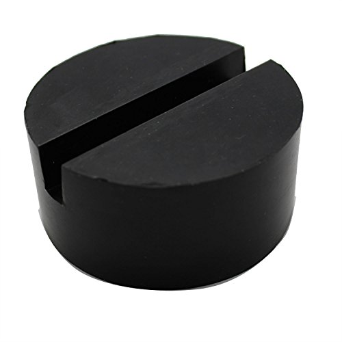 Image of Jack Pad Car SUV Slotted Rubber Frame Rail Hyraulic Floor Jack Disk Pad 35MM Black