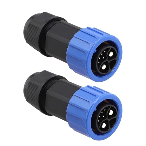 Fauhapyway Lot de 2 connecteurs M23 8 broches 50 A IP67 étanches à haute température pour batterie EV industrielle (B)