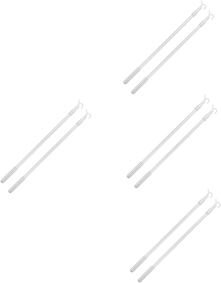 8pcs Adjustable Drapery Pull Rods for Blinds and Curtains Telescopic Blind Openers Easy to Install Versatile for Home Use Living Room Bedroom Kitchen