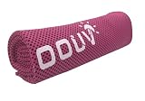 cOOuV QTEC Cooling Towels Instant Cold Ice Silk Chilly Effect and UPF50+ (Rost-red)