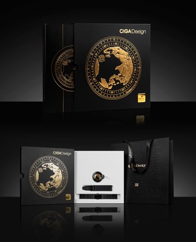 CIGA Design Mechanical Automatic Watch - Blue Planet Gilded Age U Series Wristwatch Round Ceramic Case Sapphire Crystal for Men and Women with Fluororubber Strap steampunk buy now online CIGA Design Mechanical Automatic Watch - Blue Planet Gilded Age U Series Wristwatch Round Ceramic Case Sapphire Crystal for Men and Women with Fluororubber Strap steampunk buy now online