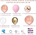 Rose Gold Balloon Garland Arch Kit, 150 Pieces Rose Gold Pink White and Gold Confetti Latex Balloons for Baby Shower Wedding Birthday Graduation Anniversary Bachelorette Party Background Decorations