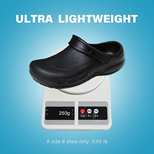 Image of Comfort & Safety Chef Shoes Men Women Non Slip Work Shoes Water Proof Slip Resitant Clogs for Nursing Kitchen Restaurant Food Service