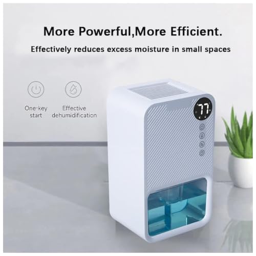 Image of 24x7 eMall Dehumidifier Electric 1100 ml Tank LCD Small Rooms Office White