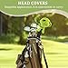 Jorzer Golf Club Head Cover Cute Animal-Shaped Golf Head Covers Plush Driver Headcover Protective Decorative 16x6 Inch Club Covers, Gifts, Turtle.