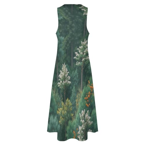 Robe maxi col V avec poches et taille élastiquée confortable