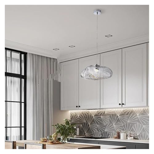Suspension design nuage en verre haut de gamme style nordique