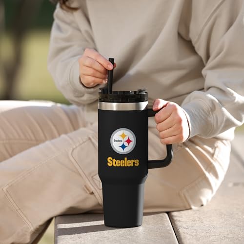 Image of FOCO NFL unisex-adult NFL Team Logo Insulated Travel Mug 40oz XL Tumbler