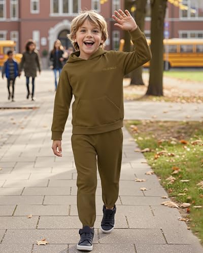 Survêtement de sport KAKU NANU contre le froid pour garçons avec pantalon de jogging doux - 5