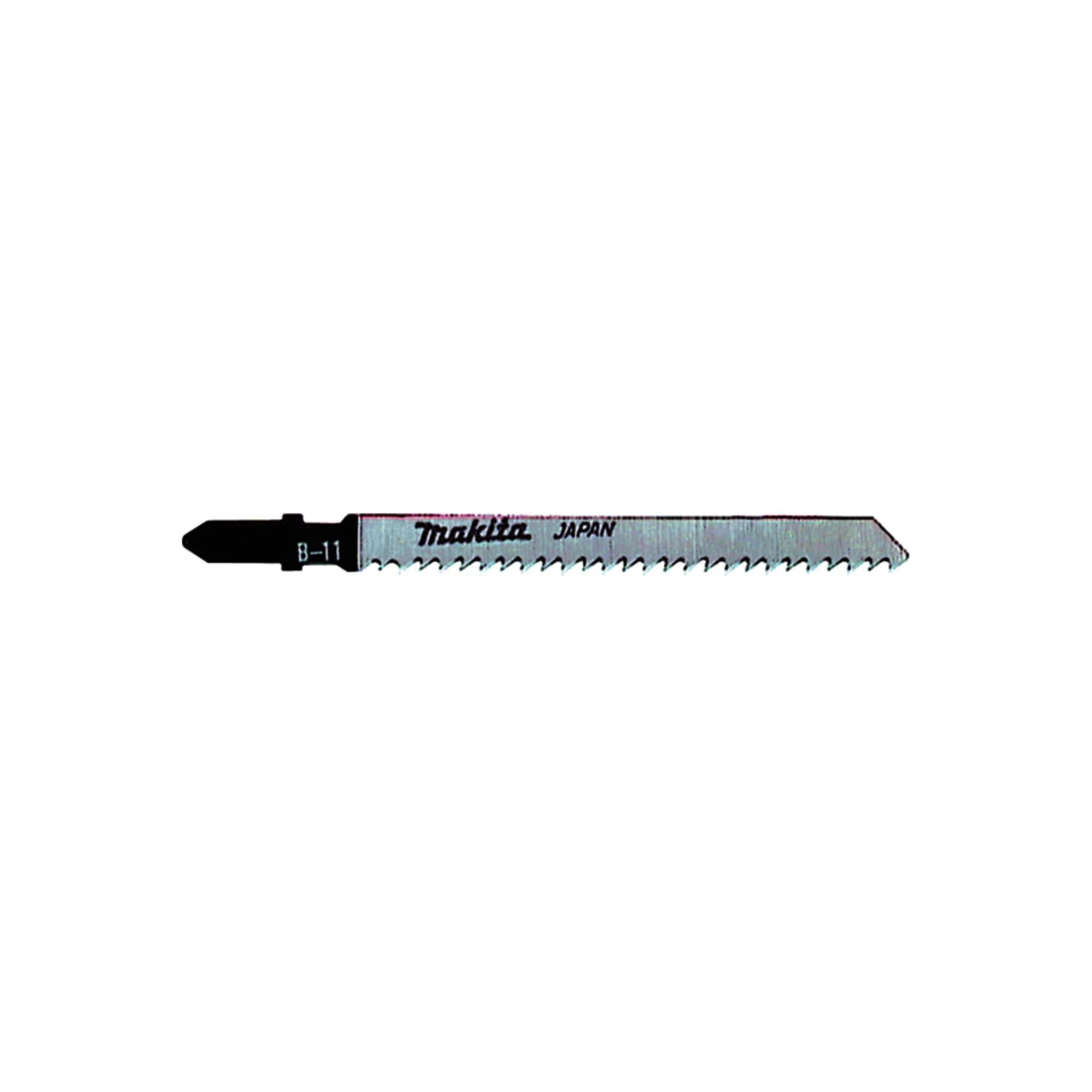 Makita B-07680 Brzeszczot do wyrzynarki B-11 HCS 100 sztuk, idealny do czystego cięcia drewna i tworzywa sztucznego, grubość materiału od 3 do 60 mm
