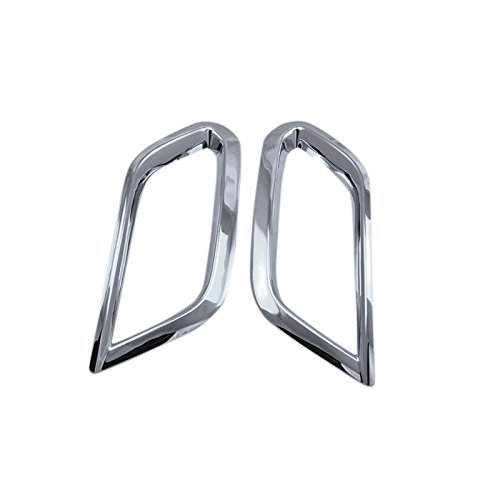 HIGH FLYING 2pcs ABS Chrome Exterior Front Fog Light Lamp Cover Decor Trim for Buick Encore 2013 2014 2015 2016