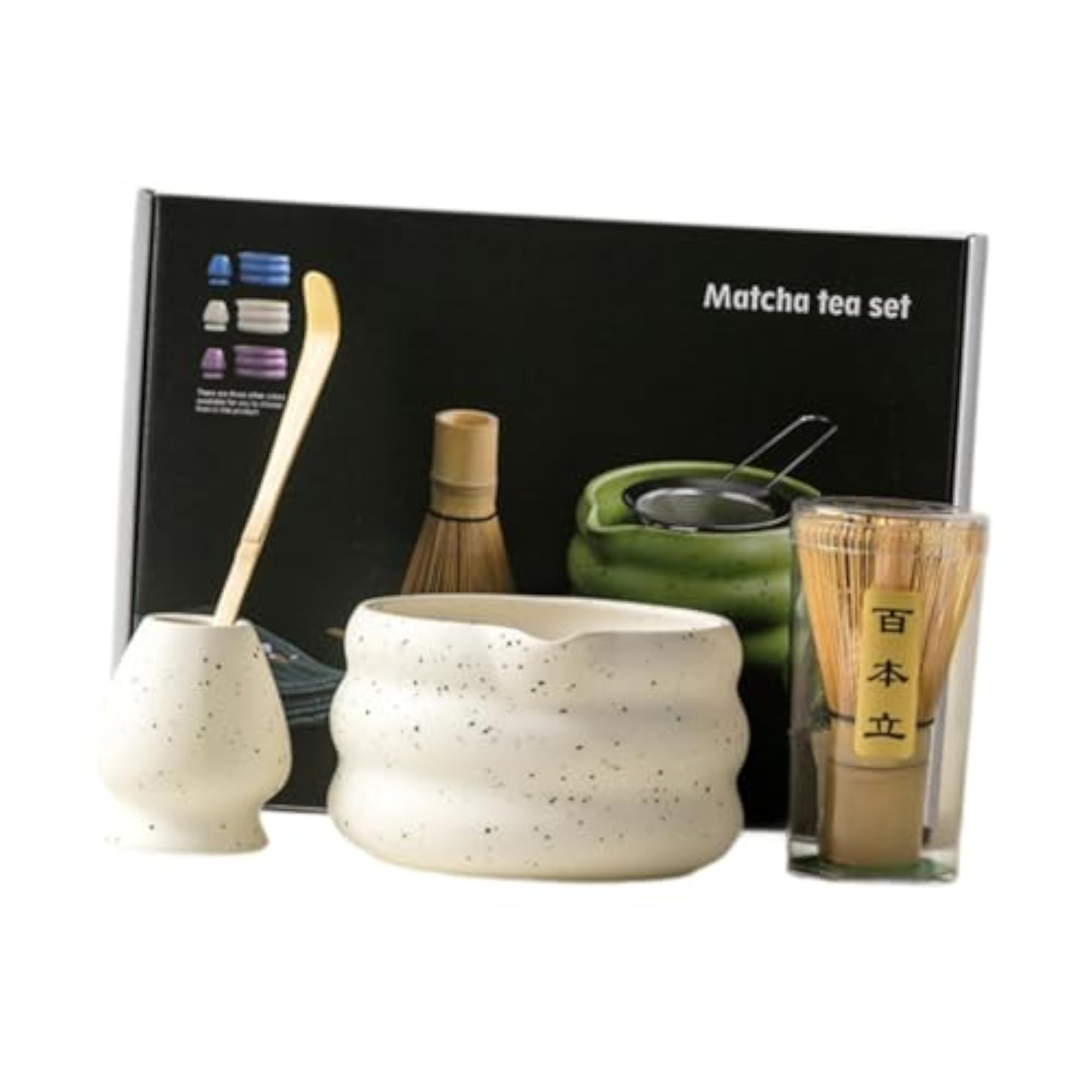Matcha Whisk Set Ceramic for Tea Lovers, Gift for Ceremony
