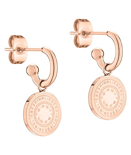 Ohrring mit Anhänger aus Edelstahl (Roségold) Cover