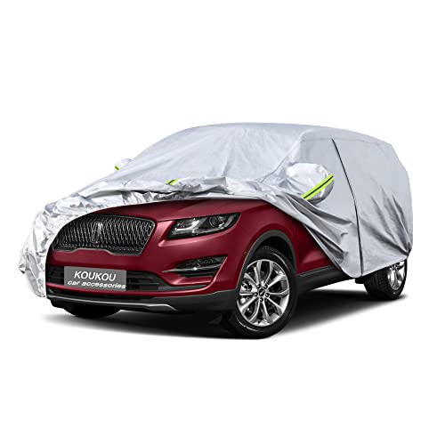 Image of Koukou 6 Layers Car Cover Custom Fit Lincoln MKC from 2014 to 2025, Waterproof All Weather for Automobiles, Sun Rain Dust Snow Protection. (Ships from US Warehouse, Arrive Within 3-7 Days)