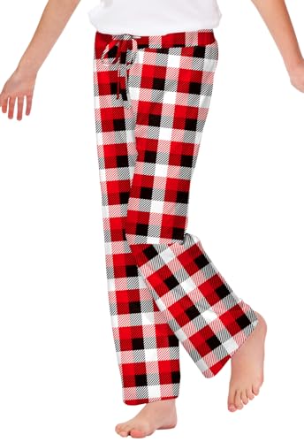 Image of Remimi Girl Boy Plaid Pants Drawstring Summer Casual Loose Bottoms 5-14 Years