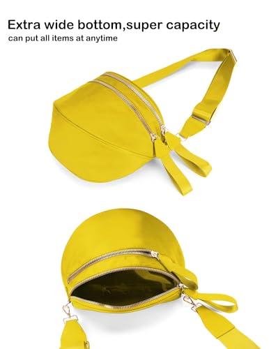 Image of FEIBOON Spacious Nylon Crossbody Bag Bum Bag Handbags Wallets Purses Trendy Shoulder Bag for Women