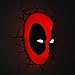 3DLightFX Marvel Deadpool Mask 3D Deco Plastic Light