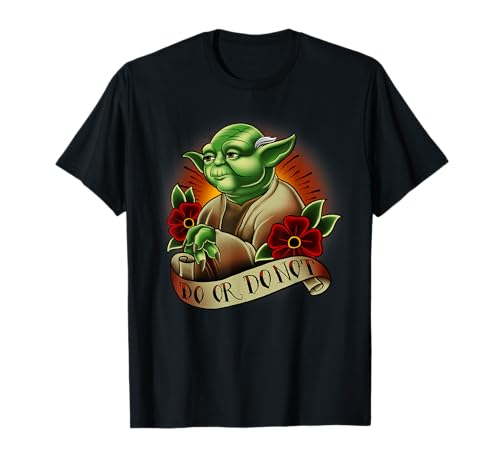 T-shirt Yoda Star Wars avec motif tattoo de qualité supérieure