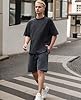 Botong Oversized T-Shirts for Men Vintage Workout T-Shirts Acid Wash Tee Unisex Tops Casual Wear Black+Grey+Coffee+Apricot+Army XXL #2