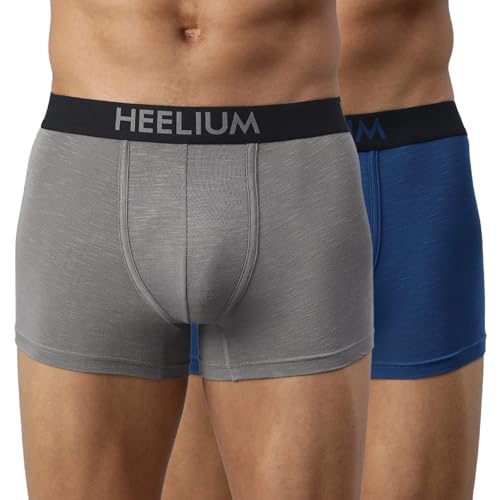Image of HEELIUM Bamboo Underwear Trunk for Men | 3X Softer Than Cotton & Odour Free | Stretchy Fabric & Durable Waistband