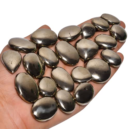 DAMRUNatural Flat Back Mix A+ Quality Loose Cabochon for Jewelry Making, DIY, Wire Wrapping, Healing Rings Crystals, Pendants, Wedding Gift - 3 Pcs