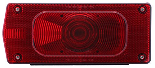 Optronics St37Rs St-37Rs Tail Light With License Light, Red #TOP1
