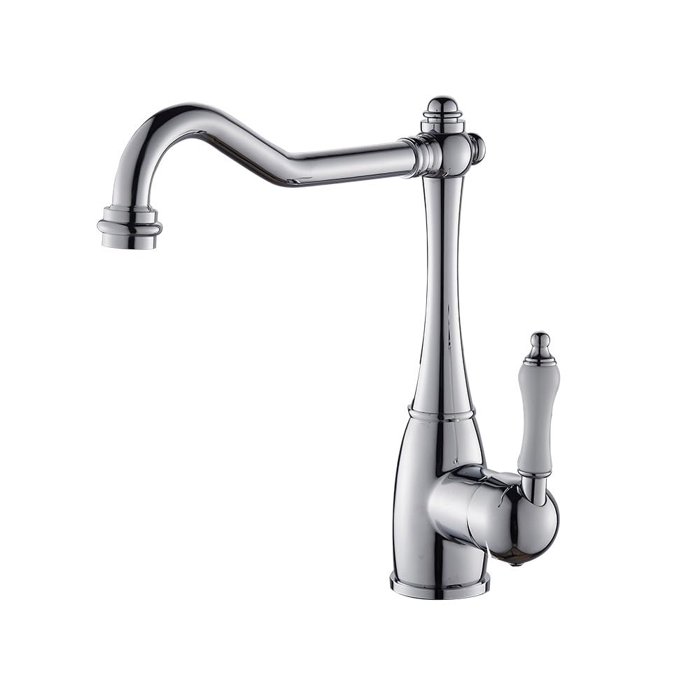 ZYCHSJXA Kitchen Sink Mixer Tap Electroplating Faucet Rotating Vegetable Hot and Cold Water