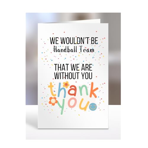 Handball Card for handball player, Coach Gift, Thank You Present for Men or Women, Leaving or Retirement, Presents for Christmas, A5-157_44