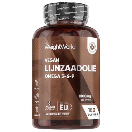 WeightWorld Lijnzaadolie softgels - 1000mg - Vegan Omega 3, 6 en 9