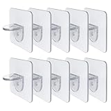 Haute capacité de charge: Chaque support peut supporter jusqu'à 10 kg, idéal pour fixer des étagères sur des surfaces lisses comme le verre, le bois ou les carreaux. Après installation, laissez reposer l'étagère pendant 24 heures avant de l'utiliser pour assurer une stabilité maximale