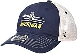 NCAA Zephyr Michigan Wolverines Mens Destination Relaxed Hat, Adjustable, Team Color/Stone Wash