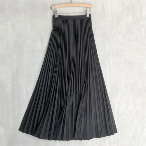 Womens Pleated Skirt, High Waist Women Long Skirt, Female Women Midi Skirt.2