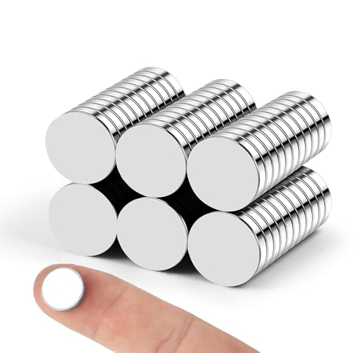 Image of 70P Refrigerator Magnets,12x3mm Small Round Rare Earth Magnet Tiny Strong Disc Magnets Neodymium Mini Magnet for Crafts, DIY, Fridge, Miniatures, Whiteboard, Office